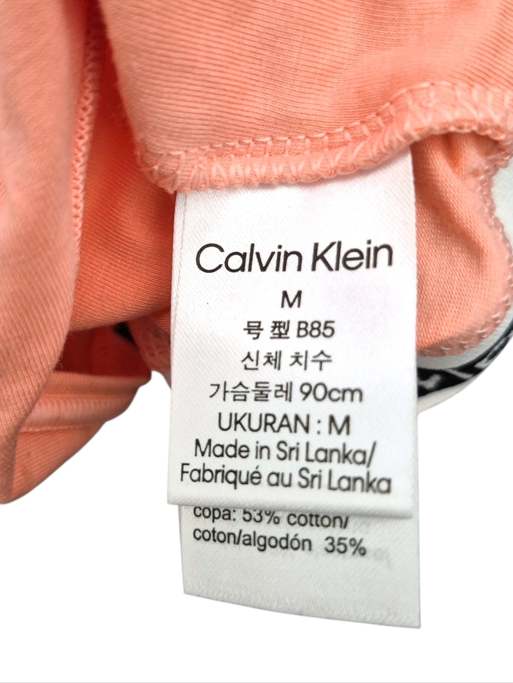 Calvin Klein Women’s Racerback Bralettes 3 pack - Teal, Light Periwinkle & Peach - Picture 6 of 11
